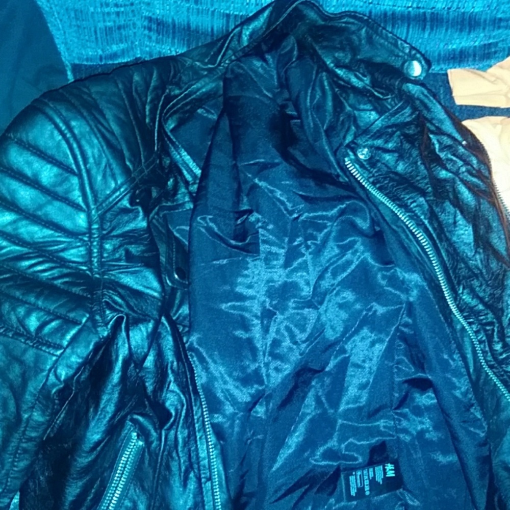 Leather jacket from h&m